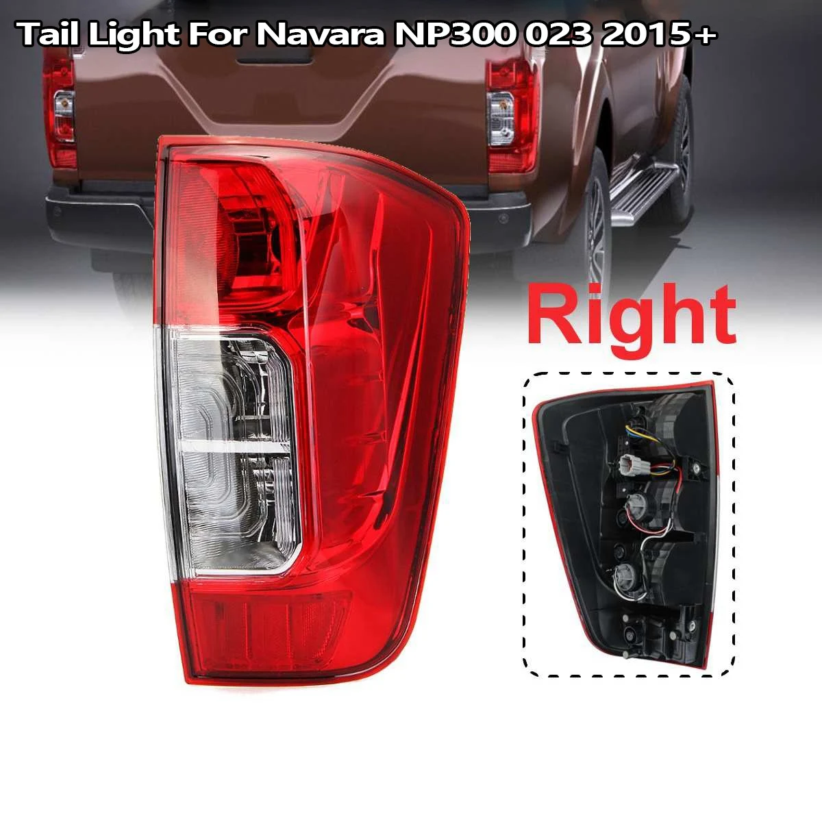 Automobilių Kairėje Galiniai Šviesos Žibintas Stabdymo Signalo Lemputė su Diržo Perspėjimo Nissan Navara NP300 D23 2015-2019
