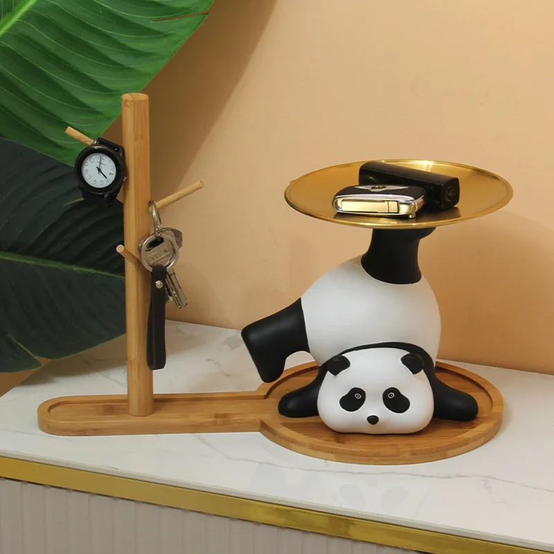 Mielas Panda Įėjimo Spinta Klavišą Saugojimo Papuošalai Nuolatinis Kambarį Batų Spintoje Namų Dekoracijas Kilnojamojo Dovanos, Namų Dekoro