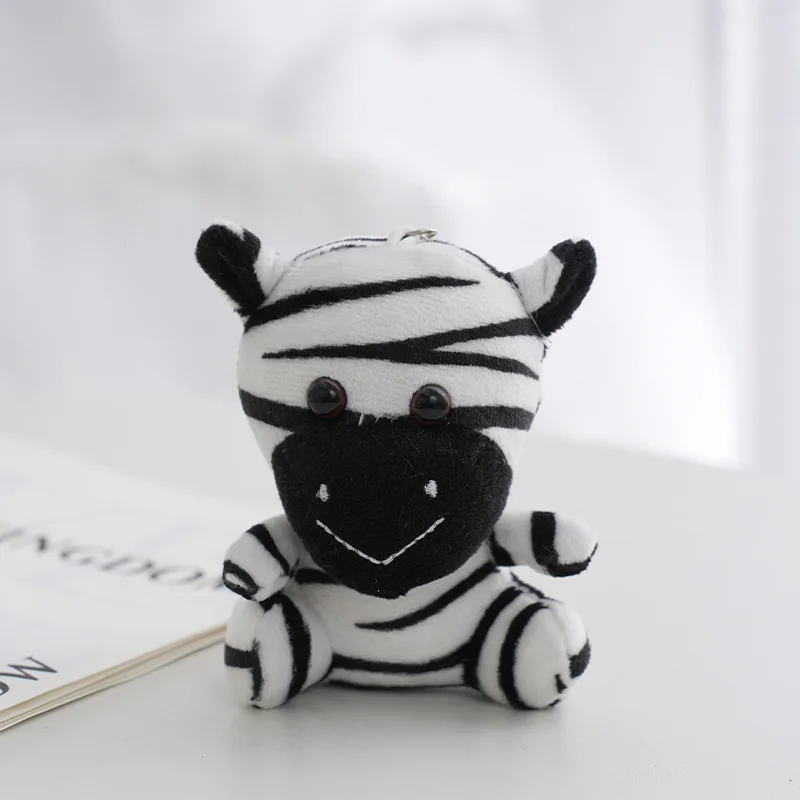 Naujas Mielas Zebra Varlė Gyvūnų Pliušiniai Žaislai Animacinių Filmų Pliušinis Hipopotamas Pakabukas Kawaii Anime Minkšti Kimštiniai Keychain Dovana Vaikams Mergaitėms