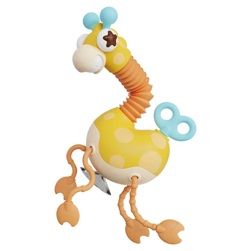 Kūdikių Montessori Žaislas Mažiems Vaikams Jutimo Traukti Eilutes Veiklos Žirafa Žaislai Sukimo Clockwork Tempimo Vamzdis Kelionės Žaislai Vaikams Dovanų