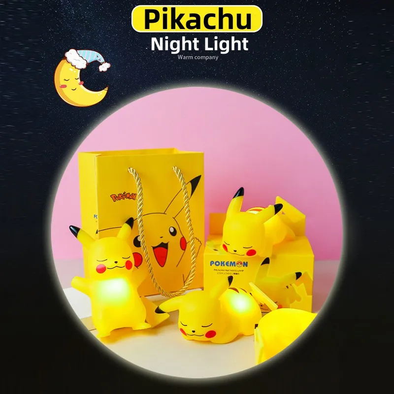 Pokemon Pikachu Naktį Šviesa Spindinčią Vaikų Žaislas Psyduck Squirtle Charmander Mielas Naktiniai staleliai, Lempa, Vaikų Gimtadienis, Kalėdos Pateikti