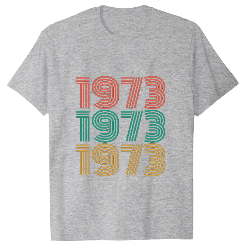 Pagaminta 1973 m. - 50 Metų, 50-mečio T Shirts Grafinis T-shirt Harajuku Streetwear Trumpas Rankovės Vasaros marškinėliai Tee Moterims Drabužių