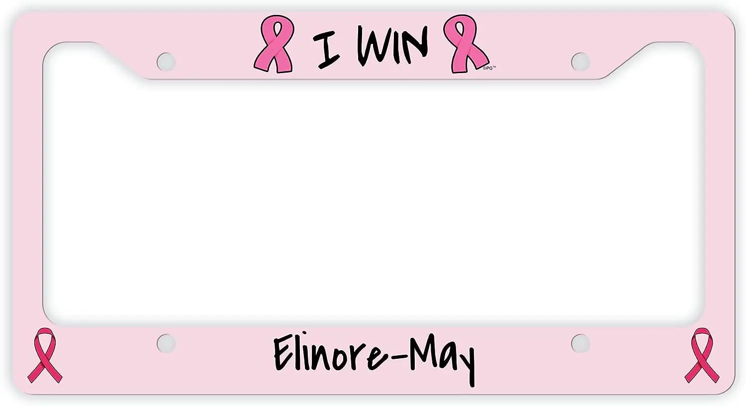 Vėžys Maitintojo Dovanos Moterims Krūties Vėžio Paramos Pink Ribbon aš Laimėti Asmeninį Pavadinimas Asmeninį Licenciją Plokštės Rėmas