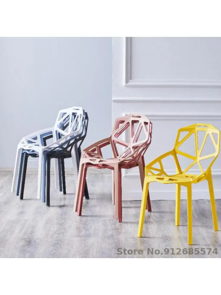 Šiaurės ju raudonos spalvos valgomojo kėdę, modernus minimalistinio namų kėdė, light luxury plastikinių kėdžių atlošas stalas makiažo kėdė kėdė