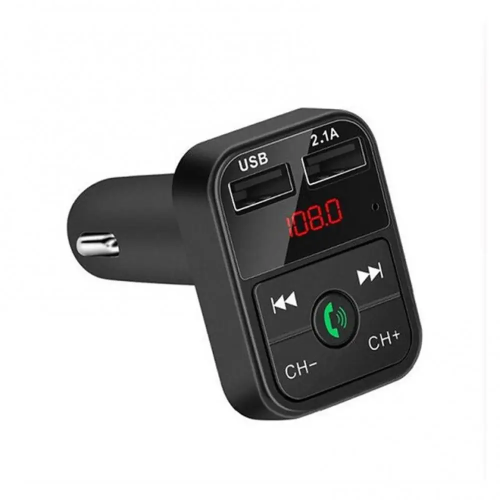1~8PCS automobilinės laisvų Rankų įrangą Belaidžiu Bluetooth 5.0 FM Siųstuvas LCD MP3 Grotuvas, Automobilių Reikmenys Dual USB Įkroviklis FM Moduliatorius