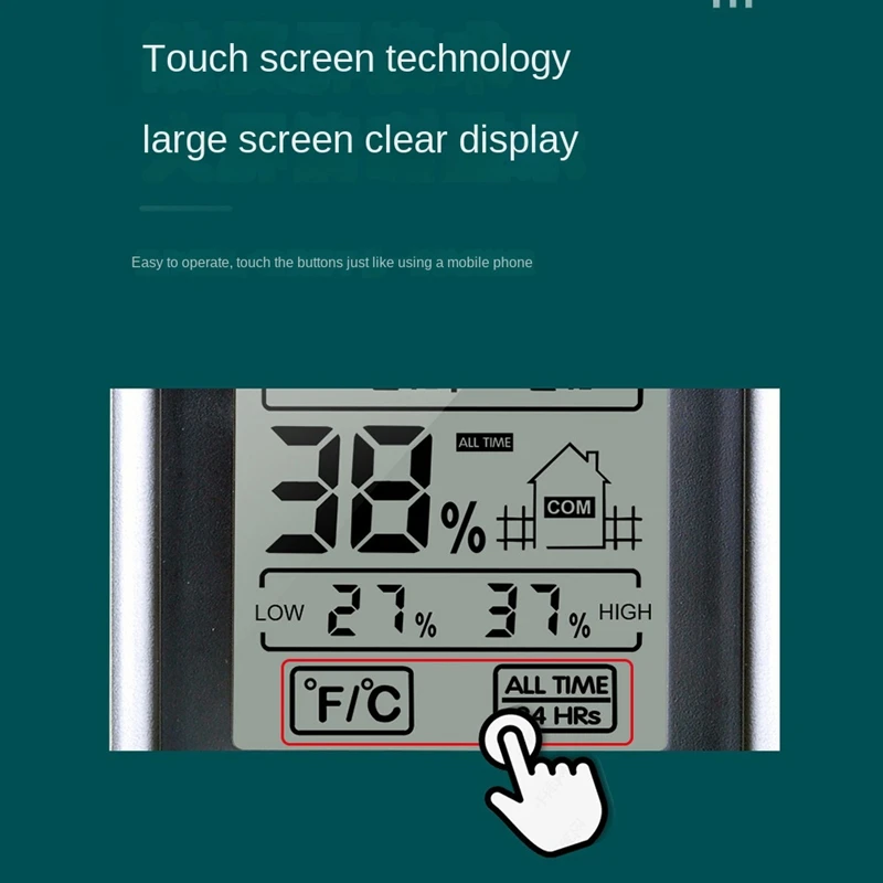 LCD Skaitmeninis Termometras su Drėgmėmačiu Temperatūros Patalpų Patogus Temperatūros Jutiklis Drėgmės Matuoklis Daviklis Priemonės