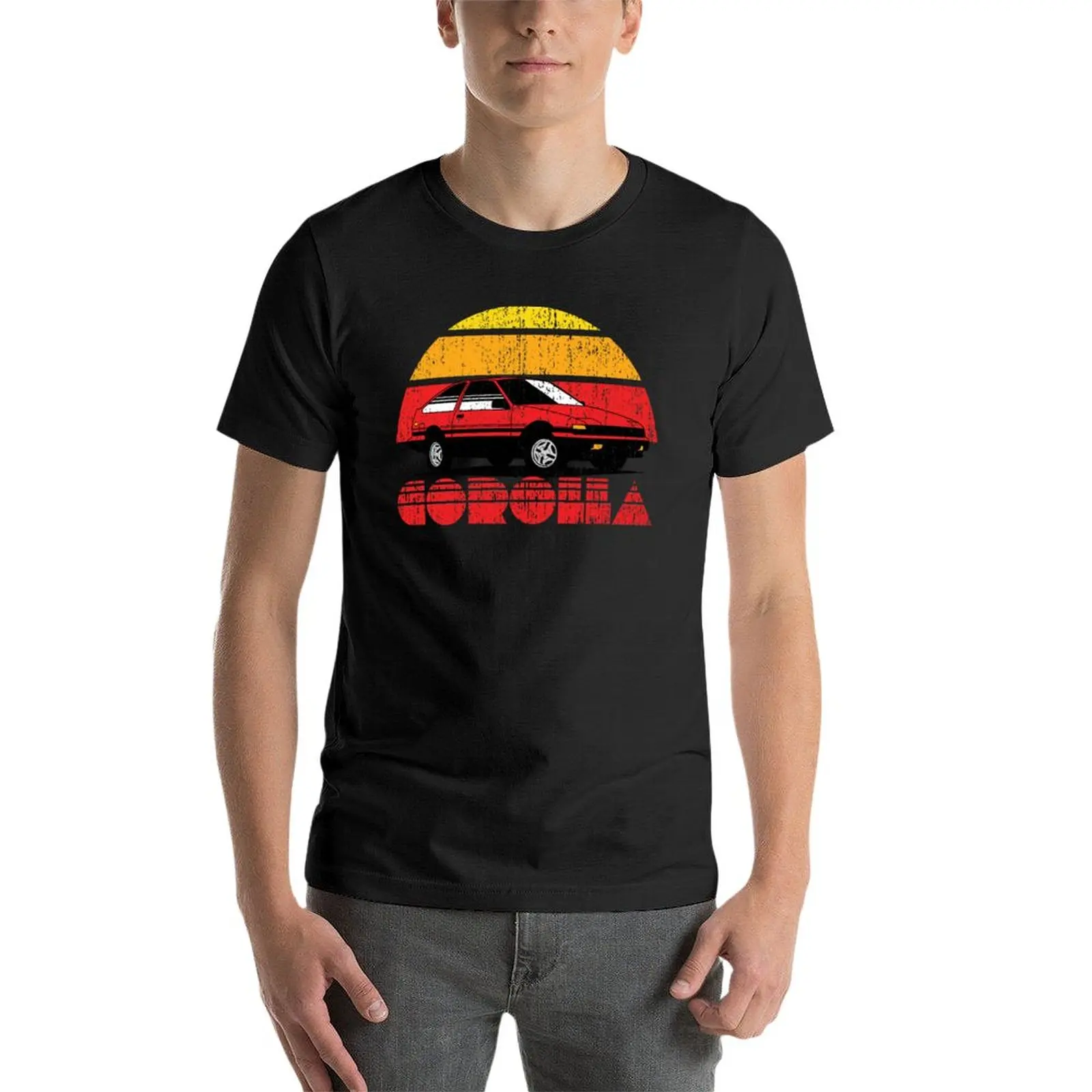 Naujas-Skubiai Retro Corolla T-Shirt juokinga t marškinėliai t-shirts vyras vaisiai loom mens t shirts