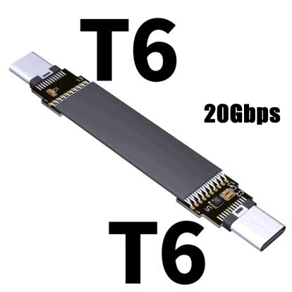 USB 3.2 Tipas C C Tipo ilgiklis Shield FPV FPC Juostelės Vienodo USB C Kabelio 3A 20Gbps Gen2 x 2 EPI ekranas